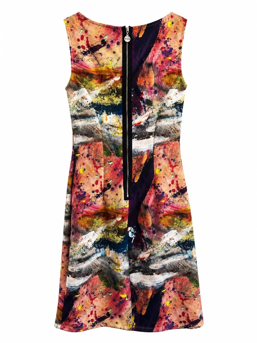 ISLE MELIS KOZAN ABSTRACT ART BUSINESS CASUAL DATE NIGHT DRESS SZ XS - Picture 3 of 6